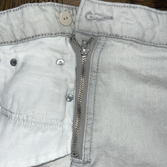 Zara Wrap Shorts Skort M Light Denim Side Zip Button Skirt Look Casual Trendy - Picture 8 of 10